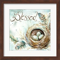 Framed 'Nest Blessed' border=