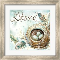 Framed 'Nest Blessed' border=