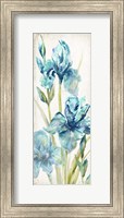 Framed Watercolor Iris Panel REV II