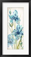 Watercolor Iris Panel REV II Framed Print