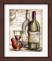 Framed Vintner's Journal Sketch I