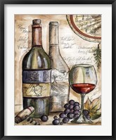 Framed Vintner's Journal Sketch II