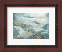 Framed Blue Watercolor Abstract