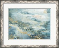 Framed Blue Watercolor Abstract