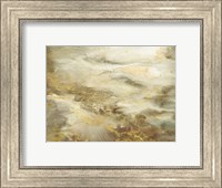 Framed Taupe Watercolor Abstract