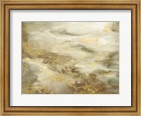 Framed Taupe Watercolor Abstract