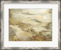 Framed Taupe Watercolor Abstract