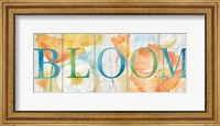 Framed Watercolor Poppy Meadow Bloom Sign