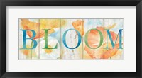 Framed Watercolor Poppy Meadow Bloom Sign