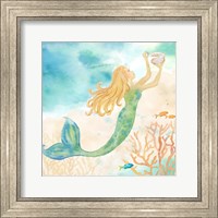 Framed Sea Splash Mermaid I