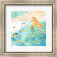 Framed Sea Splash Mermaid II