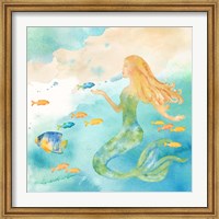 Framed Sea Splash Mermaid II