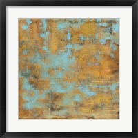 Framed Rustic Elegance Sky Blue