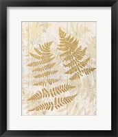 Framed 'Golden Fern II' border=