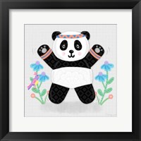 Framed Tumbling Pandas III