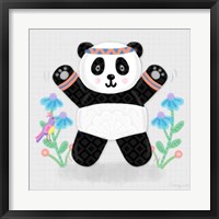 Framed Tumbling Pandas III