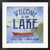 Framed Lake Living III (welcome lake)