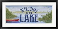 Framed Lake Living Panel I (welcome lake)