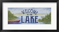 Framed Lake Living Panel I (welcome lake)