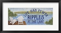 Lake Living Panel II (ripples) Framed Print