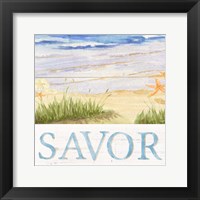 Savor the Sea III Framed Print