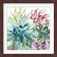 Framed Succulent Garden Watercolor II