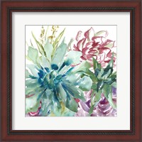 Framed 'Succulent Garden Watercolor II' border=