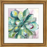 Framed Succulent Watercolor I