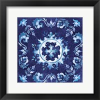 Framed Artisan Medallions Indigo II