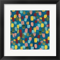 Framed Rainbow Garden Abstract