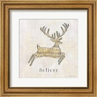 Framed Vintage Christmas Believe