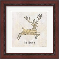 Framed Vintage Christmas Believe