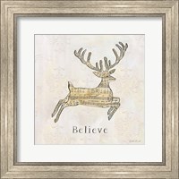 Framed Vintage Christmas Believe