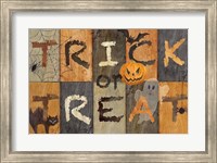 Framed Halloween Trick or Treat Rectangle
