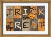 Framed Halloween Trick or Treat Rectangle