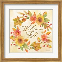 Framed Welcome Fall Square II -Be Grateful