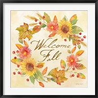 Framed Welcome Fall Square II -Be Grateful