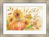 Framed Welcome Fall Landscape -Fall in Love