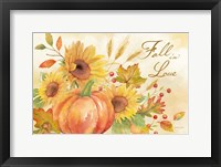 Framed Welcome Fall Landscape -Fall in Love