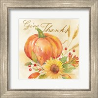 Framed Welcome Fall - Give Thanks
