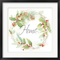 Framed Holiday Wreath Home