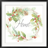 Framed Holiday Wreath Home