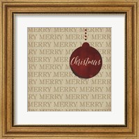 Framed 'Christmas Ornaments I' border=