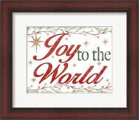 Framed Joy to the World