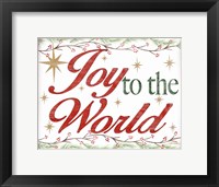 Framed Joy to the World