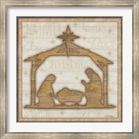 Framed Rustic Nativity