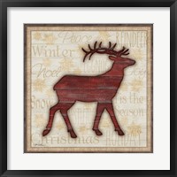 Framed Rustic Reindeer