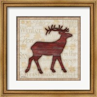 Framed Rustic Reindeer