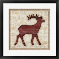 Framed Rustic Reindeer