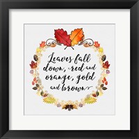 Framed Pumpkin Spice Sentiment I